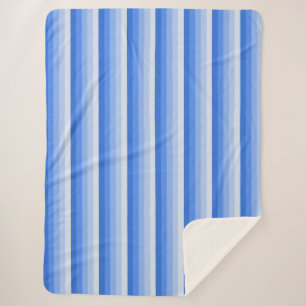 Couverture Sherpa Bandes d'ombre bleues