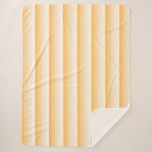 Couverture Sherpa Bandes d'ombre jaune