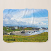 Bandon Oregon Pittoresque Sherpa Blanket