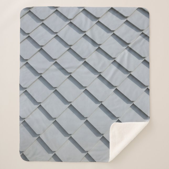 Couverture Sherpa Bardeaux de toit gris (Devant)