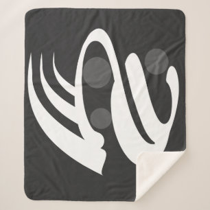 Couverture Sherpa Barre géométrique abstraite