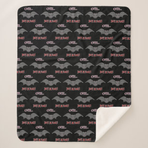 Couverture Sherpa Bat mignonne mais effrayant