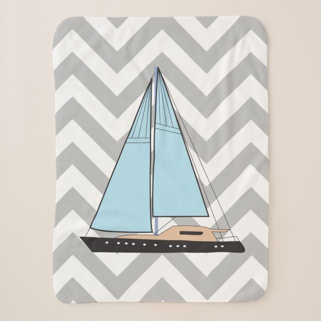 Couverture Sherpa Bateau De Voilier De Luxe (Devant)