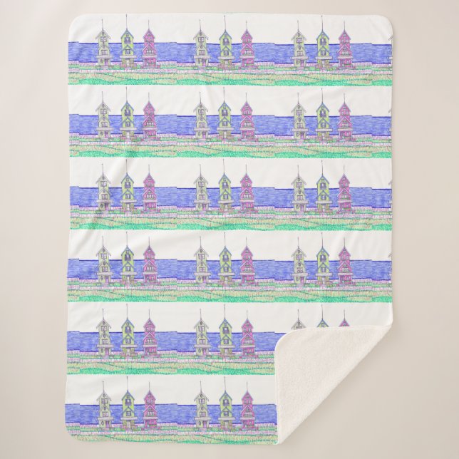 Couverture Sherpa Beach Shack Sherpa Blanket (Devant)