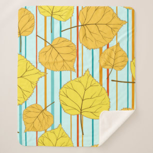 Couverture Sherpa Beau automne joyeux sans couture motif avec co