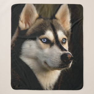 Couverture Sherpa Beau Oreiller Husky Lrow