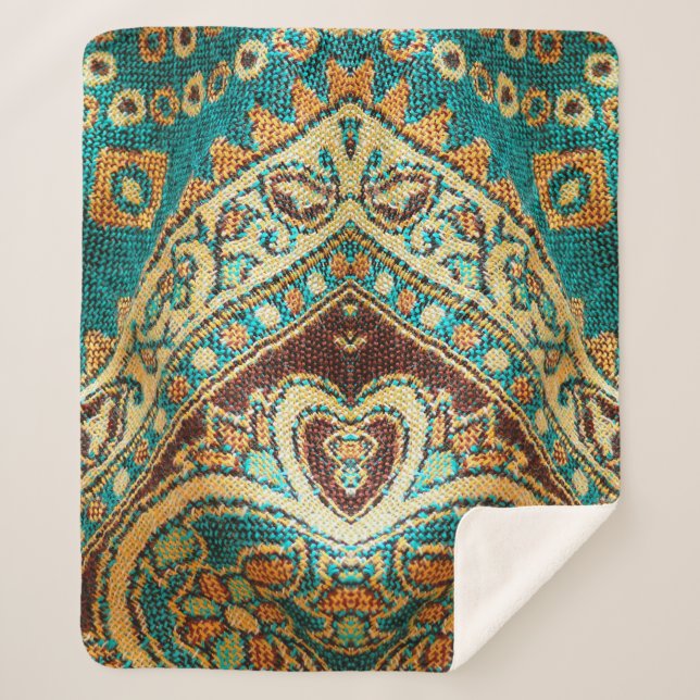 Couverture Sherpa Beautiful, arab, arabic, arabian, arabesque fabric (Devant)