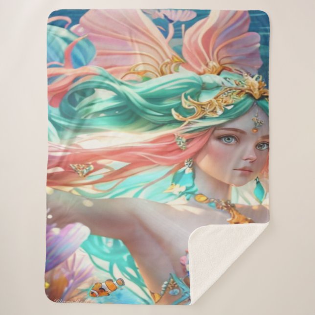 Couverture Sherpa Beautiful queen  (Devant)