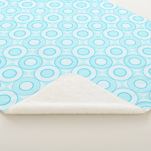 Couverture Sherpa Bébé Bleu chèque de beigne