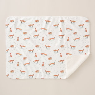 Couverture Sherpa Bébé de Fox d'hiver