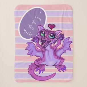 Couverture Sherpa Bébé Dragon Love