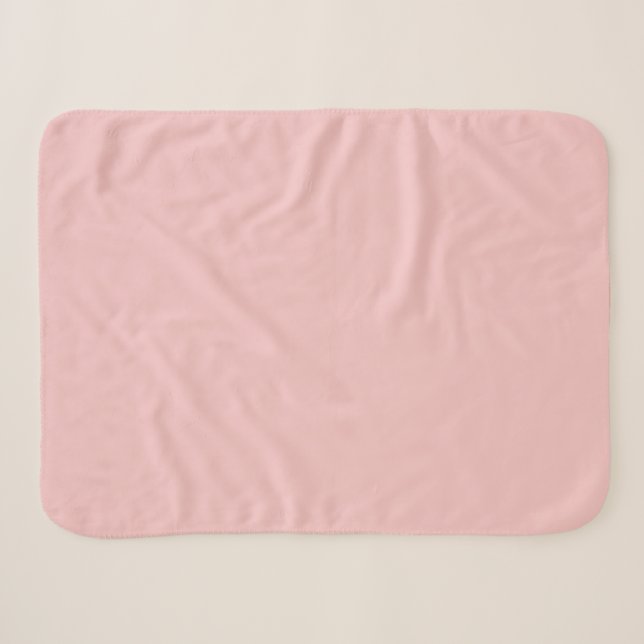 Couverture Sherpa Bébé rose (Devant (Horizontal))