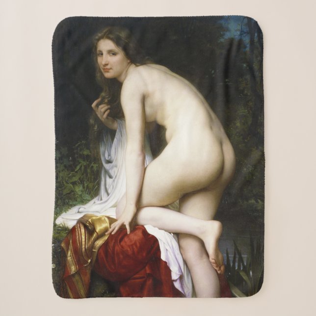 Couverture Sherpa Belle Bête Femelle (par Bouguereau) (Devant)