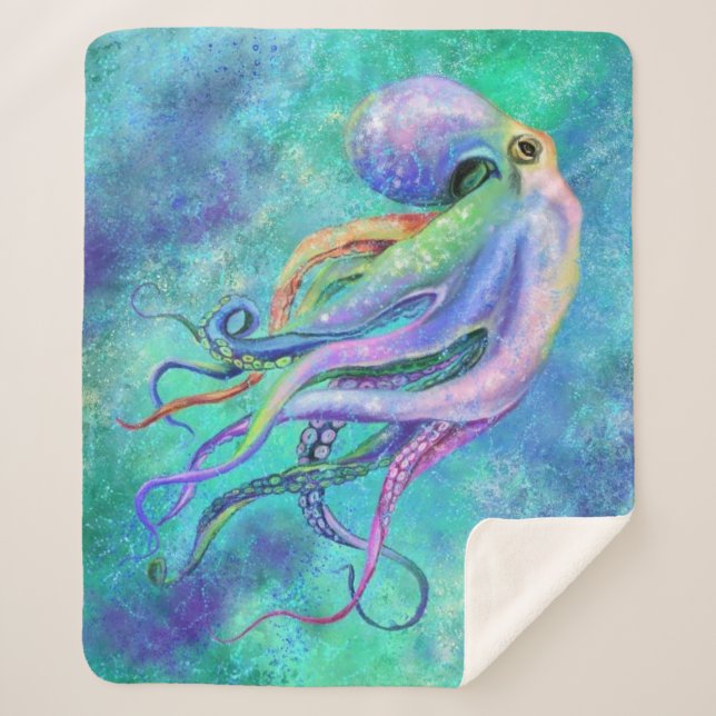 Couverture Sherpa Belle Octopus Sherpa Blanket (Devant)
