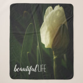 Couverture Sherpa Belle Phrase de vie Daffodil Photographie