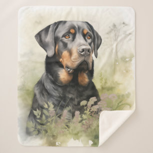 Couverture Sherpa Belle Rottweiler