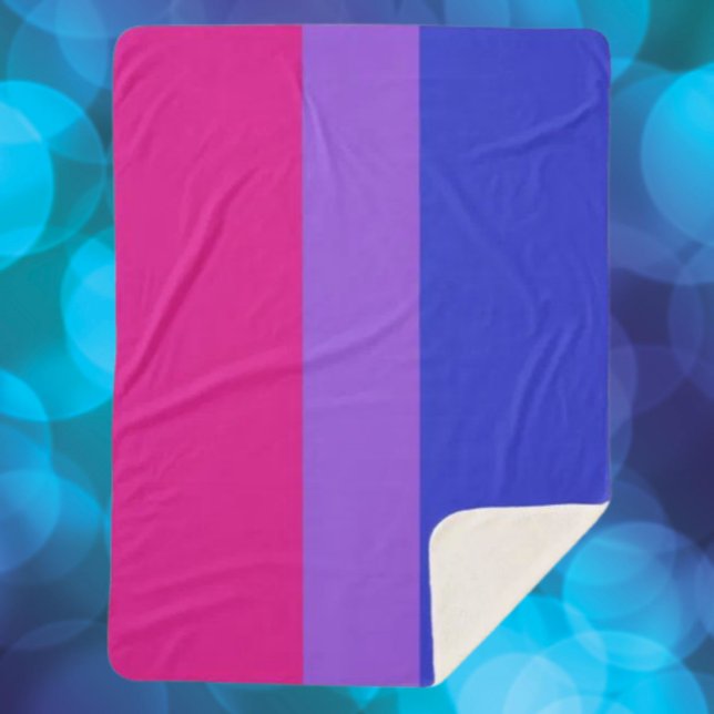 Couverture Sherpa Bi Pride Cozy  (Créateur téléchargé)