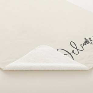 Couverture Sherpa Bienvenue Invité Ivoire Coquille d'Œuf
