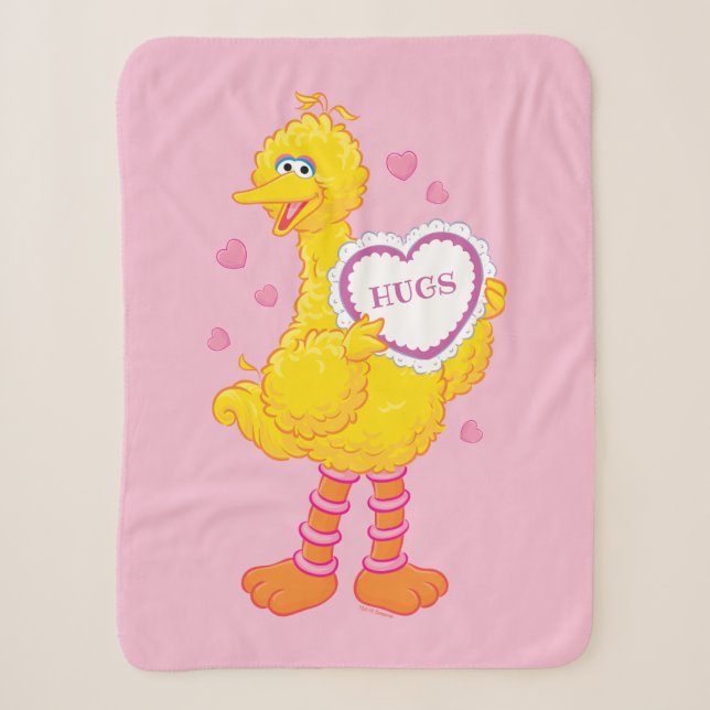 Couverture Sherpa Big Bird Valentine (Devant)
