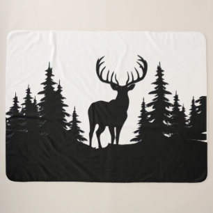 Couverture Sherpa Big Buck Parmi Le Vecteur D'Arbre À Pins