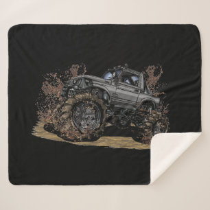 Couverture Sherpa Big Monster truck Off Road Adventure Mud Bogging
