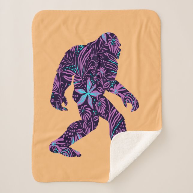 COUVERTURE SHERPA BIGFOOT FLORAL (Devant)