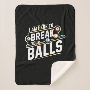 Couverture Sherpa Billard Snooker Est Là Pour Briser Vos Ballons