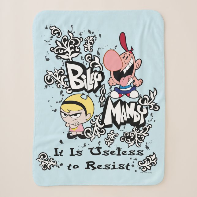 Couverture Sherpa Billy & Mandy - Inutile de résister (Devant)