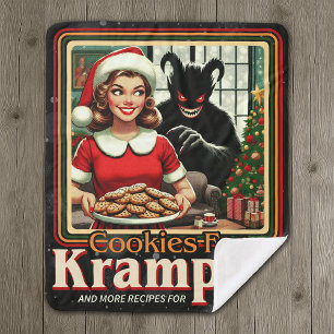 Couverture Sherpa Biscuit pour Krampus Joyeux Noël Krampus Horreur