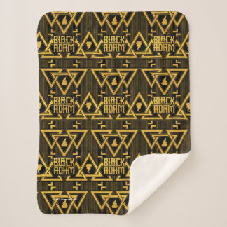 Couverture Sherpa Black Adam Lightning Bolt Triangular Pattern