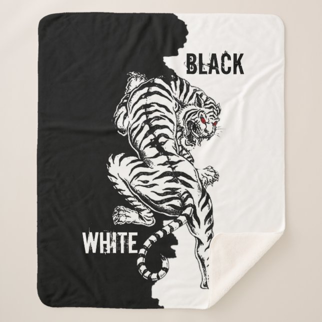 Couverture Sherpa Black and white luggage tag trifold wallet (Devant)
