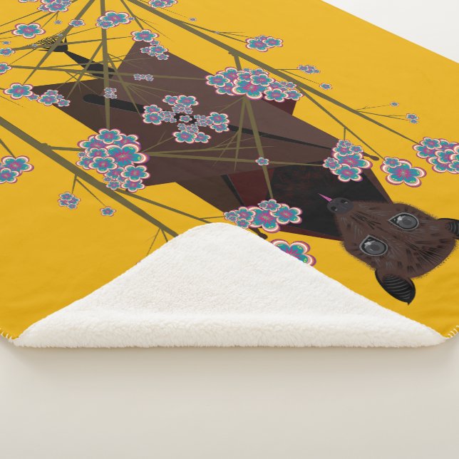 Couverture Sherpa Blanche Sherpa de moutarde de renard volant (3 tai (3/4)