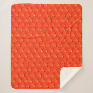 Couverture Sherpa Blanche Sherpa Orange