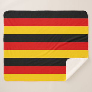 Couverture Sherpa Blanche Sherpa patriotique avec drapeau d'Allemagn