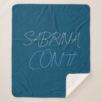 Bleu Ajouter Nom Moderne Minimaliste Simple