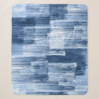 Couverture Sherpa Bleu Aquarelles : Motif géométrique