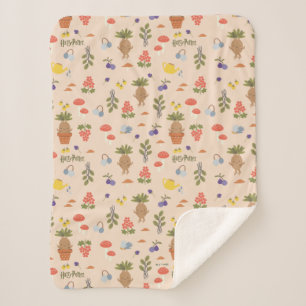 Couverture Sherpa Blooms magiques Mandrake Motif