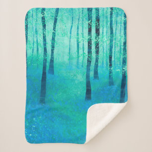 Couverture Sherpa Bluebell Woodland