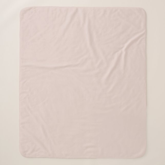 Couverture Sherpa Blush Pink Baby Fleece Blanket with Sherpa Backing (Devant)