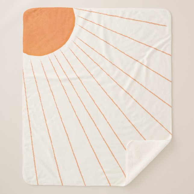 Couverture Sherpa Boho Sunshine (Devant)