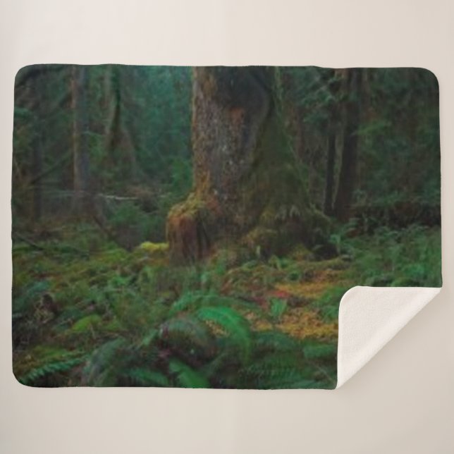 COUVERTURE SHERPA BOIS FONCÉ (Devant (Horizontal))