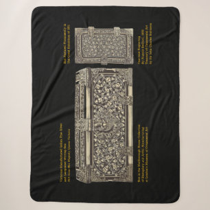 Couverture Sherpa Boîte d'écriture en argent victorienne sur Sherpa