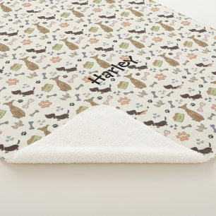 Couverture Sherpa Bones et pattes de traitement des chiens