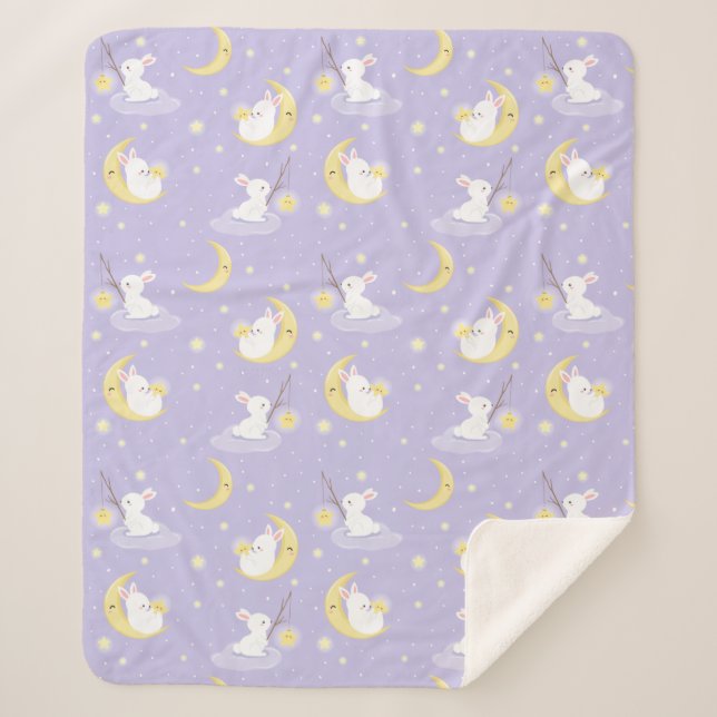 Couverture Sherpa Bonnets mignons (Devant)