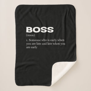 Couverture Sherpa Boss Funny Définition Joyeux Boss's Day