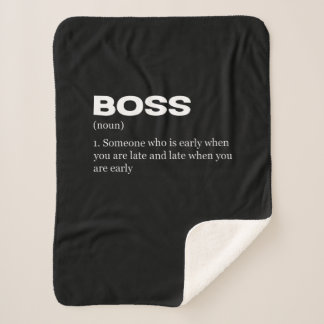 Couverture Sherpa Boss Funny Définition Joyeux Boss's Day