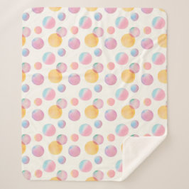 Couverture Sherpa Boules de bonbons Sherpa Blanket