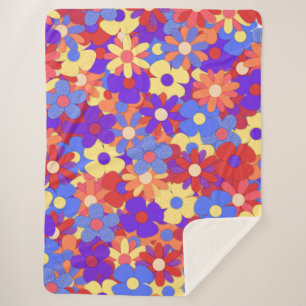 Couverture Sherpa Bouquet animé Sherpa Blanket