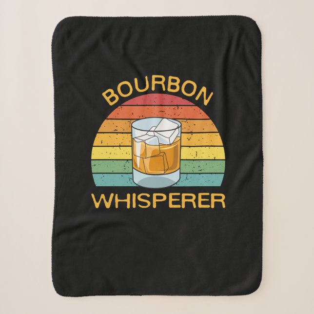 Couverture Sherpa Bourbon Whisperer Whiskey Bourbon Boire Cadeau (Devant)