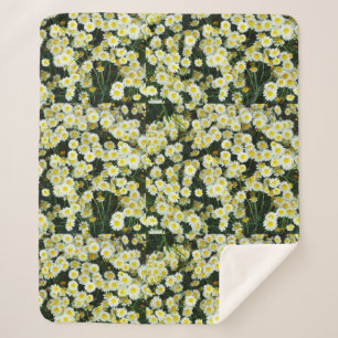 Couverture Sherpa Boutons Fleur Jaune Dainty Daisy